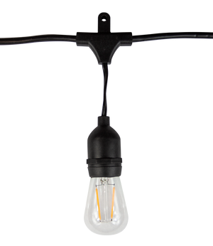 Bistro Light Bulbs & Maximum Run Length: 12V vs. 120V