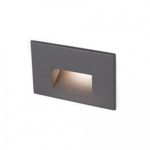 WAC Lighting 4011-AMBK Black Rectangle LED Step Light, Amber