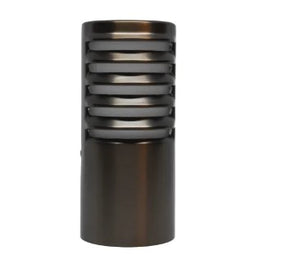 Lumien Accessory, Brass Micro Path Light Bollard Cap Cover, 100 Louvered