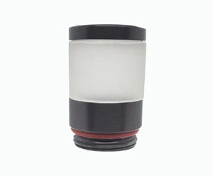 Lumien Accessory. Brass Nano Path Light Bollard Component, 360 Frosted with Brass Topper