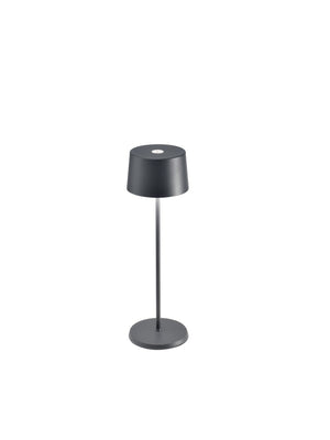 Zafferano Olivia Pro Table Lamp LD0850N4   Dark Grey