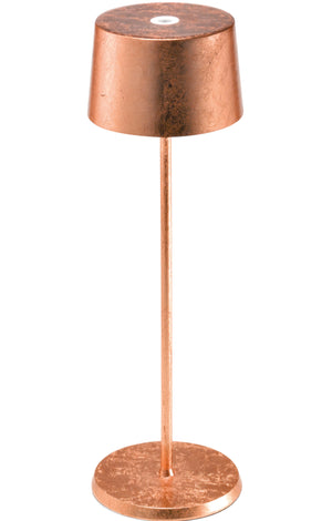 Zafferano Olivia Table Lamp LD0850RFR Copper Leaf
