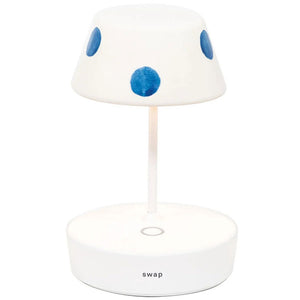 Zafferano Mini Ceramic Shades For Swap Table Lamps Blue Polka Dot