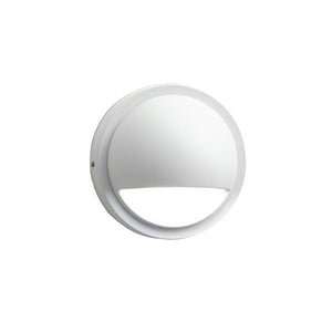 Kichler 15764WHT27R 12V LED 2700K Half Moon Deck Light Textured White