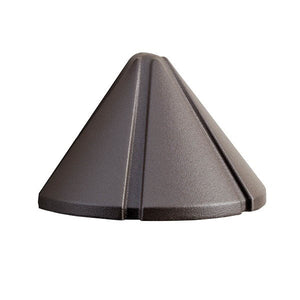 Kichler 15765AZT30R 12V LED 3000K Mini Deck Light Textured Architectural Bronze