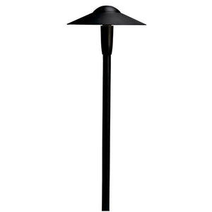Kichler 15810BKT27R 8" Dome 2700K LED Path Light Textured Black