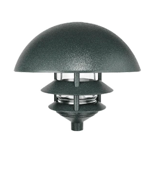 RAB Lighting LLD3VG Verde green 10 inch Dome top 3 tier Path Light 120V