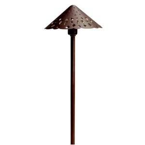 Kichler - Cast Hammered Roof Path Light - Bronzed Brass - Landscape Lighting  - Big Frog Supply - 1