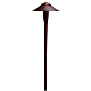 Kichler - LED 6" Dome Path Light, Updated LED Lamp Style - Architectural Bronze / Warm White (2700K) - Landscape Lighting  - Big Frog Supply - 1