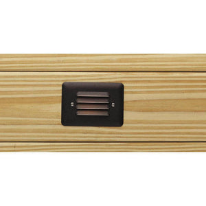 Kichler - LED Mini 1 Watt Louvered Step Light, Updated LED Lamp Style - Architectural Bronze / Warm White (2700K) - Landscape Lighting  - Big Frog Supply - 1
