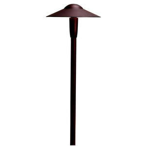 Kichler - LED Retrofit Dome Path Light, Updated LED Lamp Style - Architectural Bronze / Warm White (2700K) - Landscape Lighting  - Big Frog Supply - 1