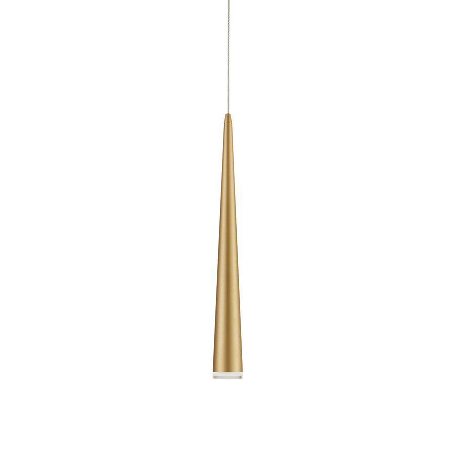 Kuzco 401214BG-LED Mina 12-in Brushed Gold LED Pendant - Atlantic Lighting