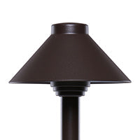 Halco Sollos 910023 Sollos PATH LIGHTS Straight Hat Kit PSH055-TZ-12 Textured Bronze NL - Atlantic Lighting
