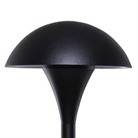 Halco Sollos 912003 Sollos PATH LIGHTS Mushroom Hat Kit (15" Stem supplied) PMU050-TB-15 Textured Black NL - Atlantic Lighting