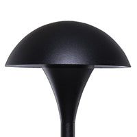 Sollos PATH LIGHTS Mushroom Hat Kit (15" Stem supplied) PMU050-TB-15 Textured Black NL