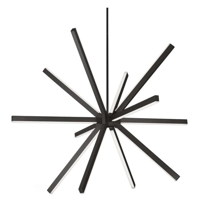 Kuzco CH14348-BK Sirius 48-in Black LED Chandeliers - Atlantic Lighting