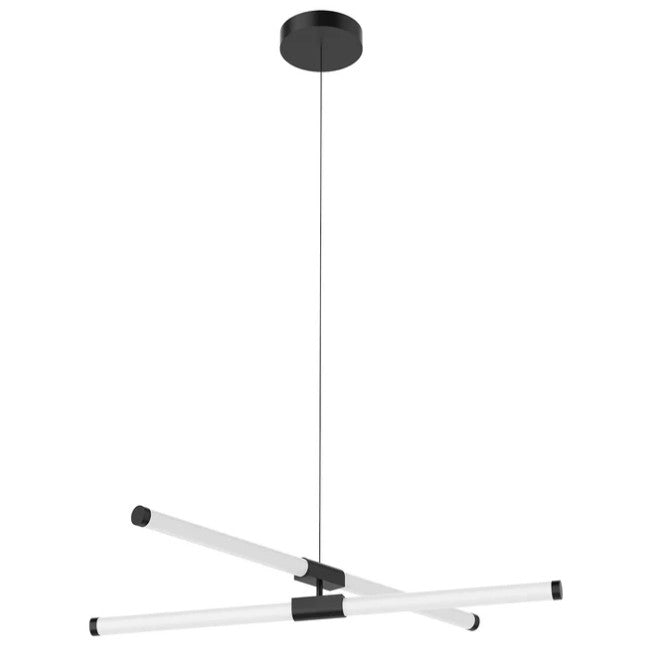 Kuzco CH18537-BK Akari 37-in Black LED Chandeliers - Atlantic Lighting