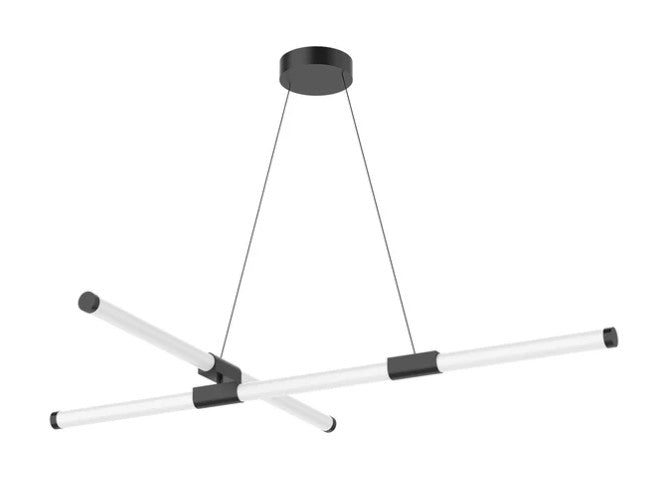Kuzco CH18548-BK-UNV-010 Akari 48-in Black LED Chandeliers - Atlantic Lighting
