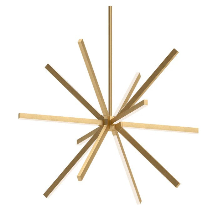 Kuzco CH14348-BG Sirius 48-in Brushed Gold LED Chandeliers - Atlantic Lighting