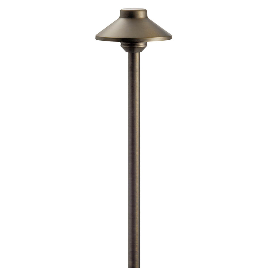 Kichler 15505CBR Stepped Dome Path Light in Centennial Brass