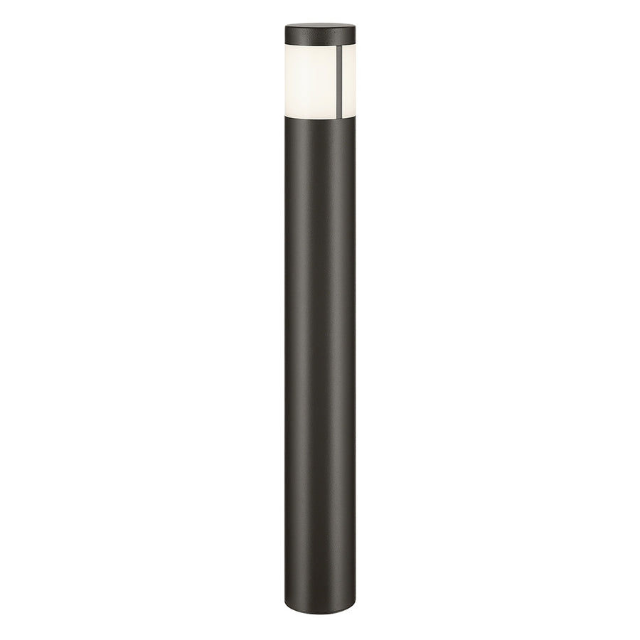 Kichler 16265AZT30 tall round led bollard light in Textured Architectural Bronze