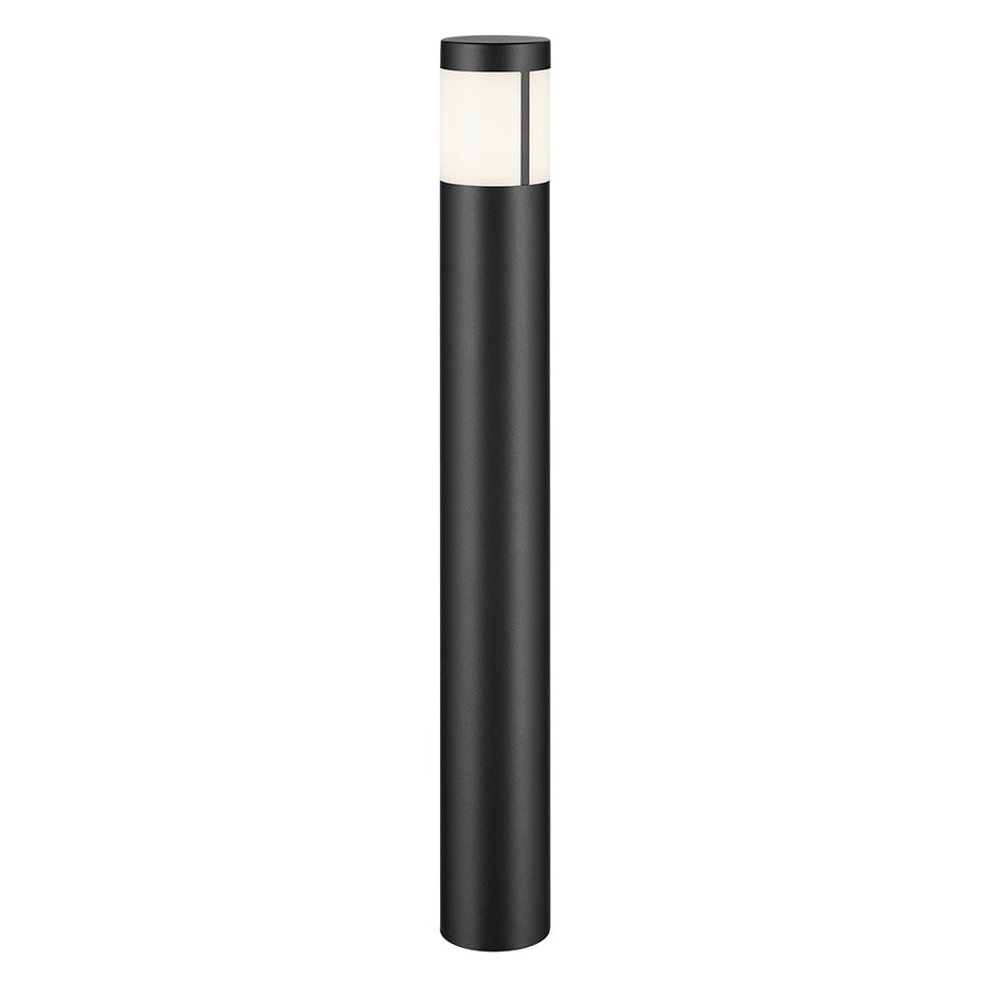 Kichler 16265BKT30 tall round led bollard light in Textured Black