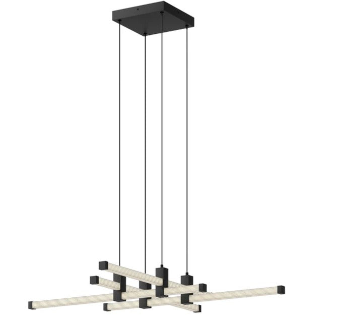 Kuzco CH23534-BK Blade 34-in Black LED Chandeliers - Atlantic Lighting