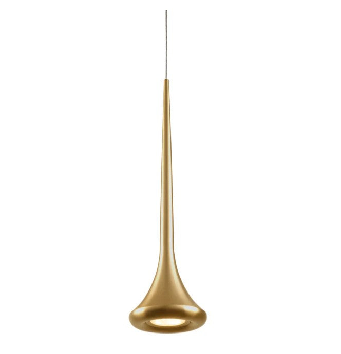 Kuzco 402601BG-LED Bach 5-in Brushed Gold LED Pendant - Atlantic Lighting