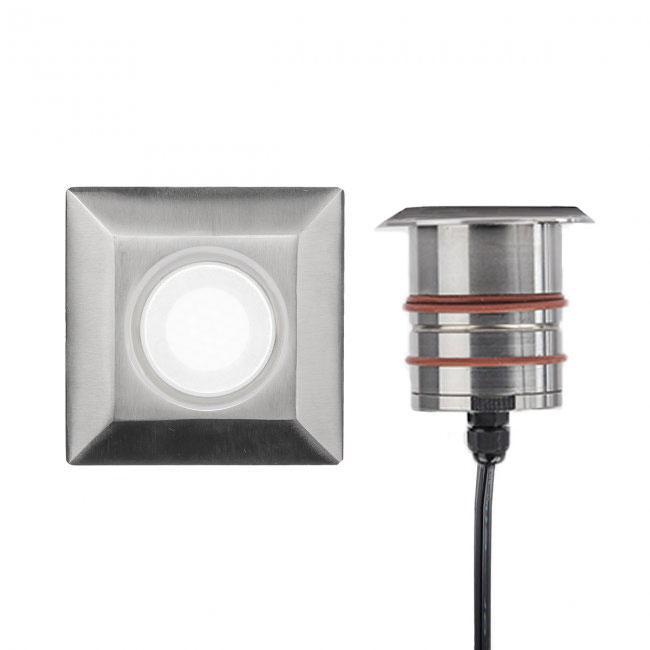 WAC Lighting 2051-27SS 2IN LED INGROUND-2700K-SQUARE Stainless Steel