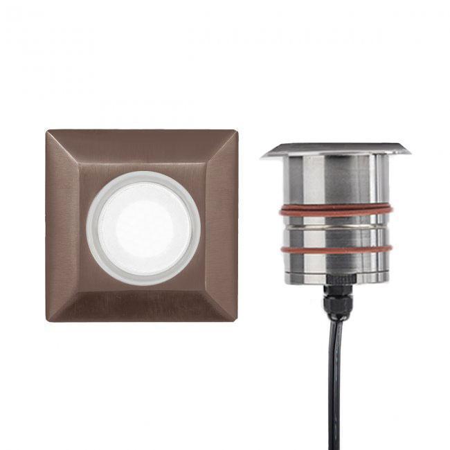 WAC 2051-27BS Lighting 2IN LED INGROUND-2700K-SQUARE Bronzed Stainless Steel - Atlantic Lighting