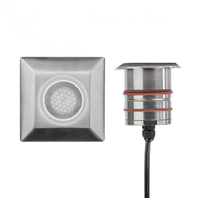 WAC 2052-27SS Lighting 2IN LED INGROUND-2700K-SQ LOUVER Stainless Steel - Atlantic Lighting