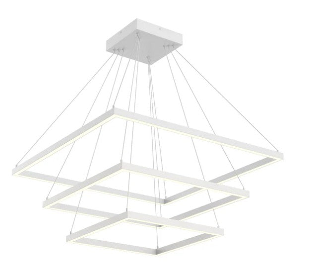 Kuzco CH88332-WH Piazza 32-in White LED Chandeliers - Atlantic Lighting