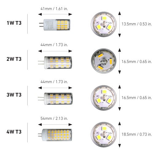 Unique LED-4W-BT330K T3 Flex Gold™ LED - Atlantic Lighting