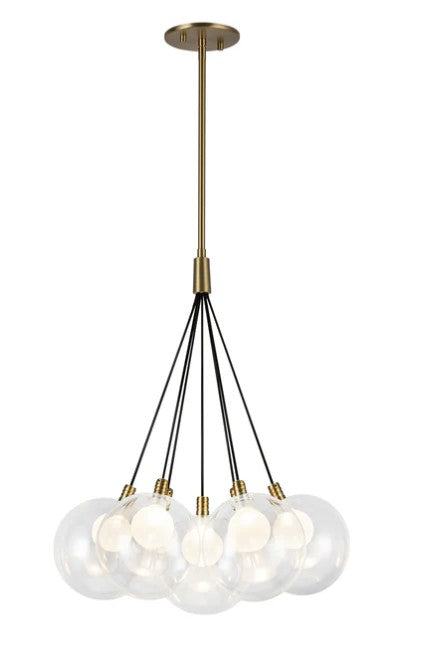 Kuzco CH3117-BG Bolla 16-in Brushed Gold LED Chandelier - Atlantic Lighting