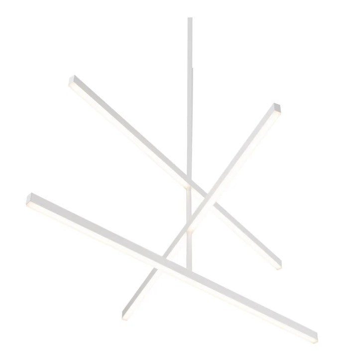 Kuzco CH10356-WH Vega 56-in White LED Chandeliers - Atlantic Lighting