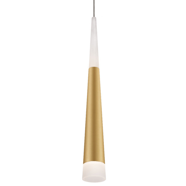 Kuzco 402501BG-LED Ultra 2-in Brushed Gold LED Pendant - Atlantic Lighting