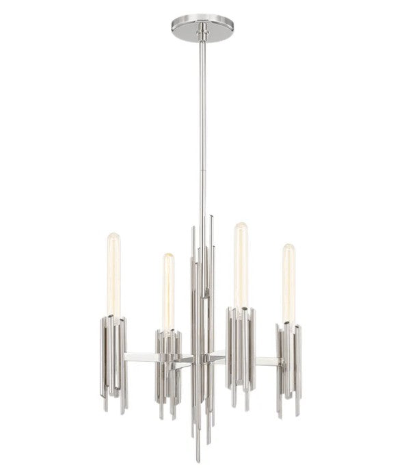 Kuzco CH335019PN Torres 19-in Polished Nickel 4 Lights Chandeliers - Atlantic Lighting