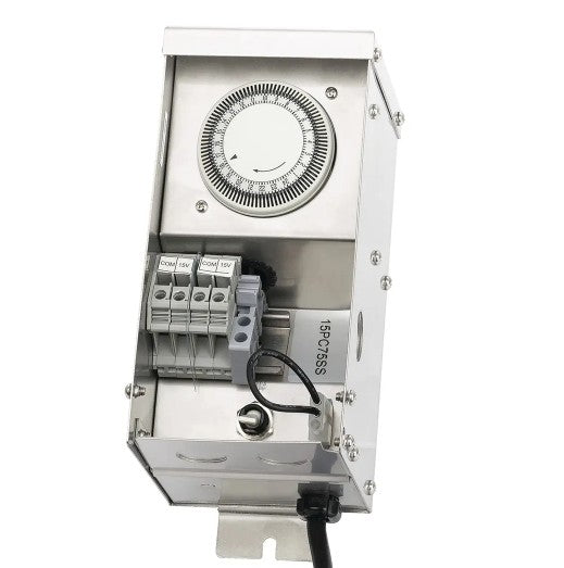 Kichler 15PC75SS Pro-Contractor Series 75W Transformer | 15V Stainless Steel - Atlantic Lighting