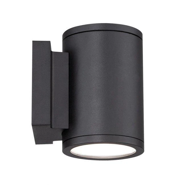 WAC WS-W2604-BK Tube Double Wall Mount 3000K 5" - 2 Lights Black - Atlantic Lighting