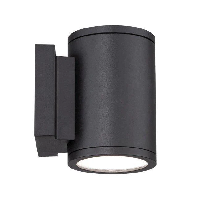 WAC Tube  Double Wall Mount 3000K 5" - 2 Lights Black WS-W2604-BK