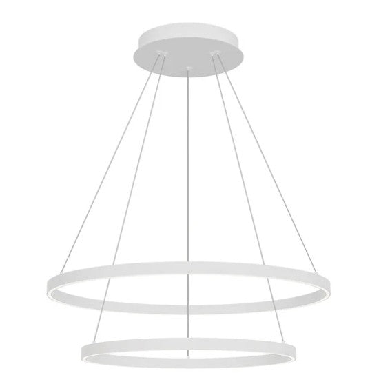 Kuzco CH87232-WH Cerchio 32-in White LED Chandeliers - Atlantic Lighting