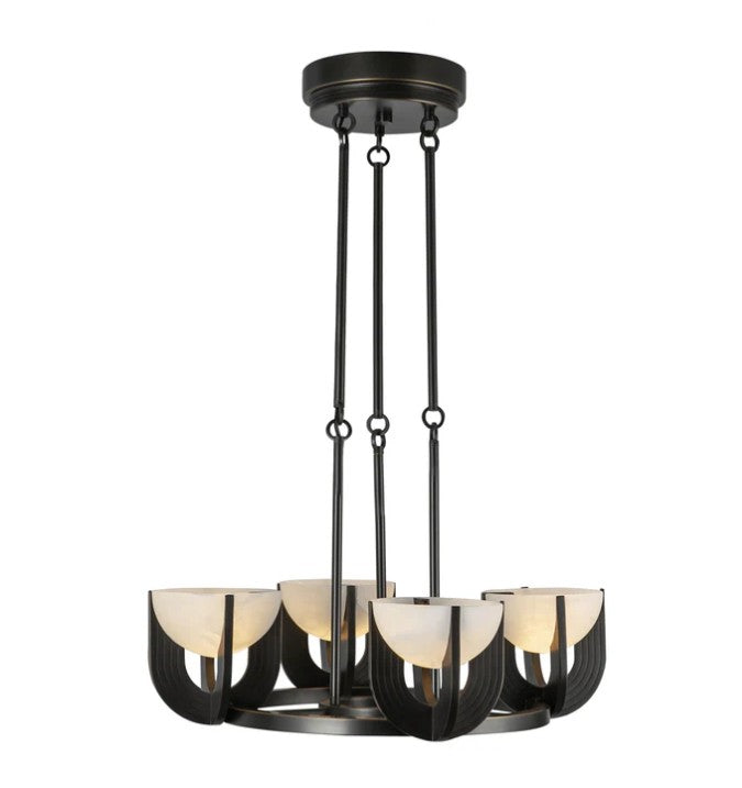 Kuzco CH362423UBAR-UNV Colette 22-in Urban Bronze/Alabaster LED Chandelier - Atlantic Lighting