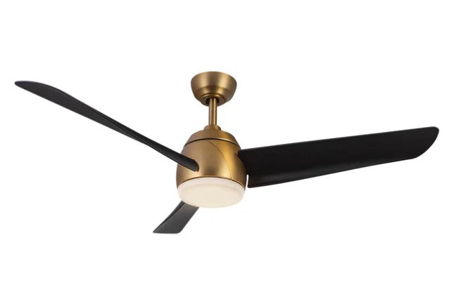 Kuzco CF91954-BG/MB Thalia 54-in Brushed Gold/Matte Black LED Ceiling Fan - Atlantic Lighting