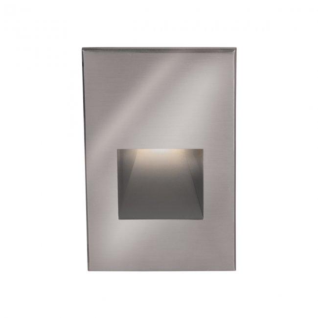 WAC Lighting 4021-AMSS Stainless Steel Rectangle LED Step Light, Amber