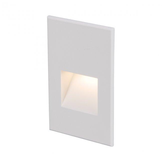 WAC Lighting White Rectangle LED Step Light, Amber - 4021-AMWT