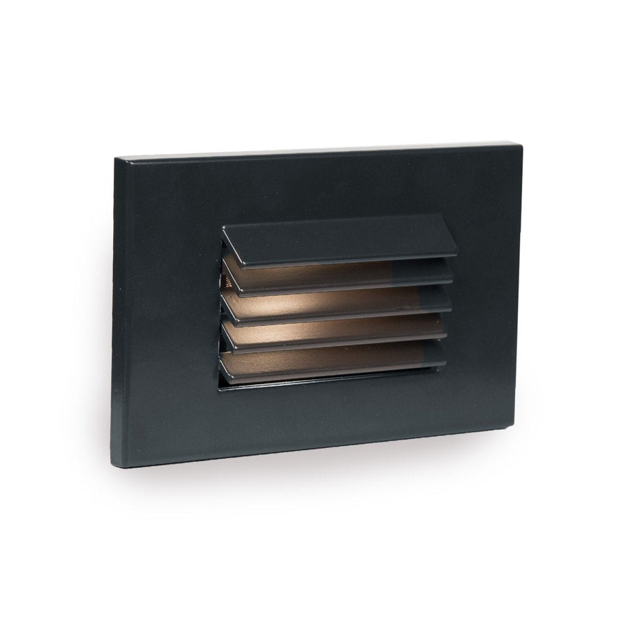 WAC 4051-AMBK Lighting 9-15V Step And Wall Light - Rectangle AMBER Black - Atlantic Lighting