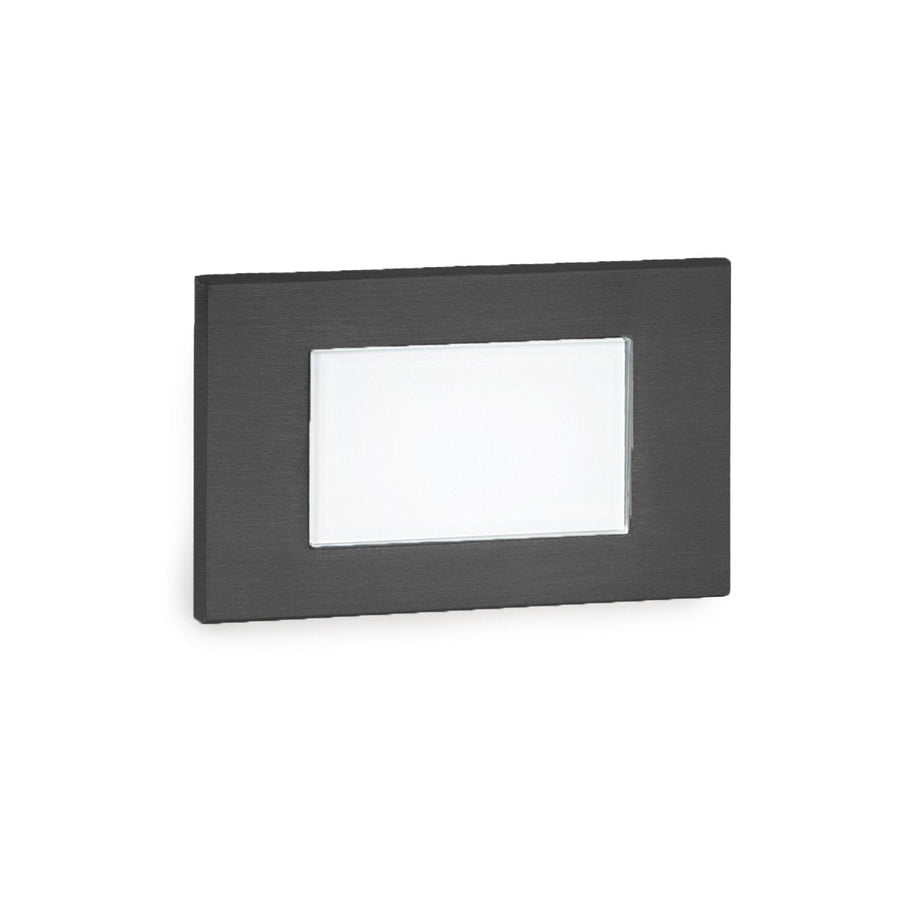 WAC 4071-AMBK Lighting 9-15V Step And Wall Light - Rectangle AMBER Black - Atlantic Lighting