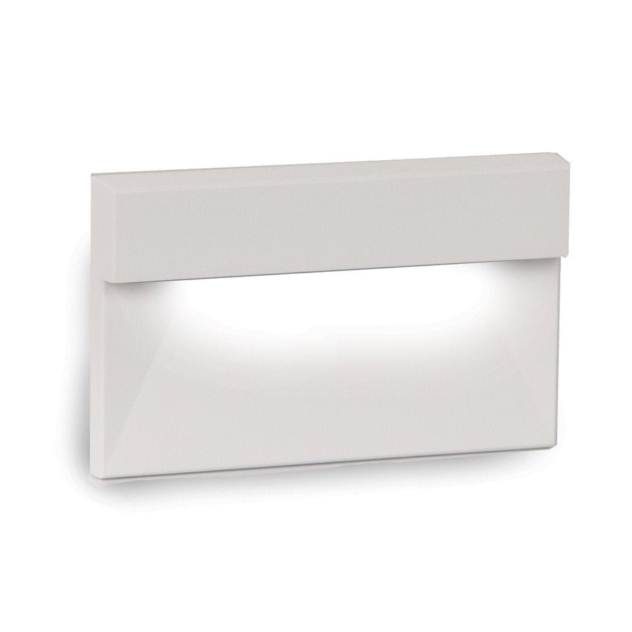 WAC 4091-AMWT Lighting 4091 9-15V Step And Wall Light - AMBER Rectangle White - Atlantic Lighting