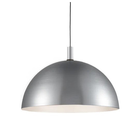 Kuzco 492332-BN/BK Archibald 32-in Brushed Nickel With Black Detail 1 Light Pendant - Atlantic Lighting