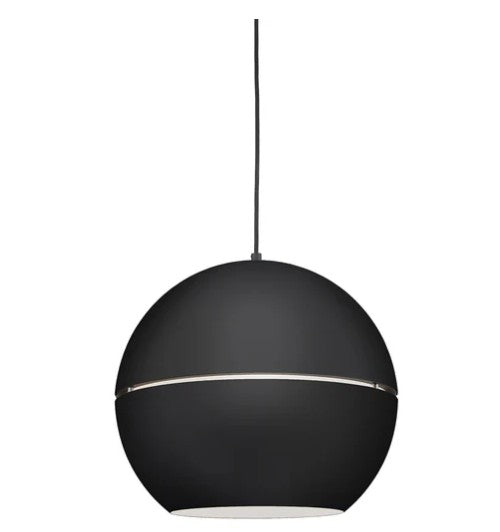 Kuzco 494016-BK Lucas 16-in Black 1 Light Pendant - Atlantic Lighting